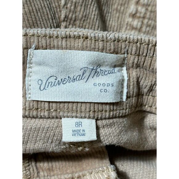 Universal Thread Tan Corderoy Sailor Wide Leg Size 8 - Picture 2 of 8